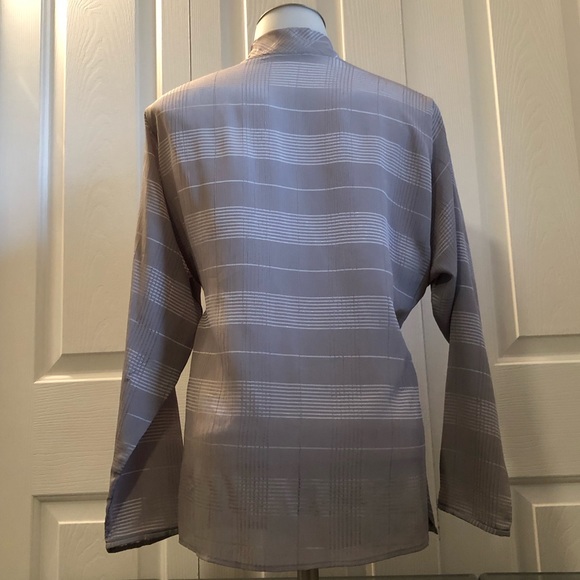 VINTAGE ANNE KLEIN / COWL BLOUSE / SZ 10 - Picture 2 of 5